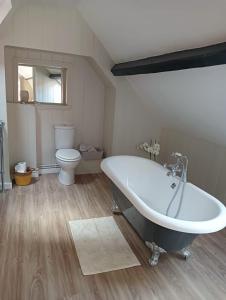 a bathroom with a bath tub and a toilet at Catherine Street Apartments in Salisbury