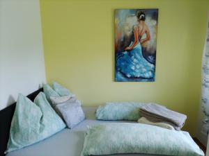 Postel nebo postele na pokoji v ubytování Ferienwohnung Krenn