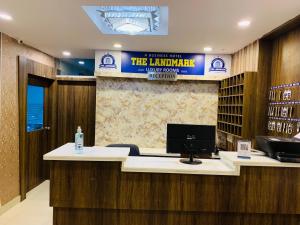 a library with a sign that reads the library at The Landmark Banjara Hills - Hyderabad in Hyderabad