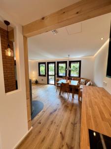 Posezení v ubytování Ferienhaus Fuchseck