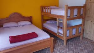 Postel nebo postele na pokoji v ubytování Rainforest Lodge del Rio