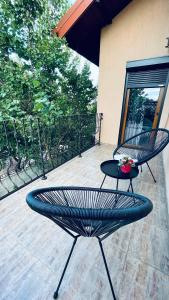 Ami Residence Bucharest Airport,Therme&FREE PARKING Otopeni的庭院或其他户外区域