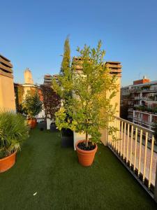 A garden outside Giresio 41 - Your Penthouse with Rooftop Garden in Milano Navigli - WIFI
