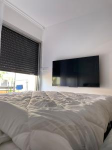 Televízia a/alebo spoločenská miestnosť v ubytovaní Idéalement situé, vue mer & Parking privée gratuit