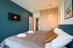 Posteľ alebo postele v izbe v ubytovaní WESTIN HOUSE RESORT Apartament 215 + 28 fotografií