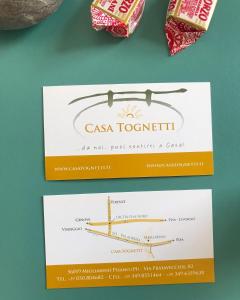 Casa Tognetti Affittacamere tanúsítványa, márkajelzése vagy díja