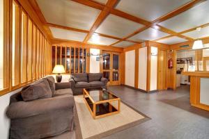 a living room with a couch and a table at Apartamentos Solneu in Baqueira-Beret