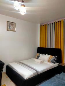 Postel nebo postele na pokoji v ubytování Joy fully furnished apartment