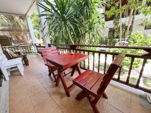 Balkón nebo terasa v ubytování TropiCoco Beach Resort Koh Phangan