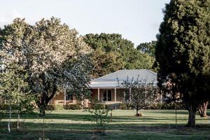 dom z drzewami przed nim w obiekcie Chatsworth Tasmania w mieście Longford