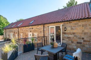 Bygningen som feriehuset ligger i