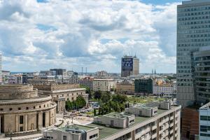 Výhľad na mesto Varšava alebo výhľad na mesto priamo z apartmánu