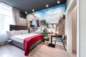 Posteľ alebo postele v izbe v ubytovaní Revelton Studios Prague