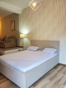 Postel nebo postele na pokoji v ubytování Sleep and drive premium