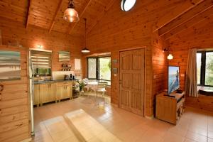 甘哈姆拉钦山林小屋的厨房或小厨房