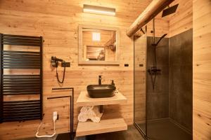 Koupelna v ubytování Apartmány CHALLUPA