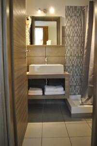 Kylpyhuone majoituspaikassa Auberge Gaglioti