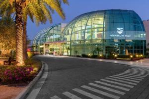 El edificio en el que está la casa de vacaciones