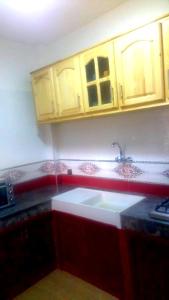 Kuchyňa alebo kuchynka v ubytovaní elkbira