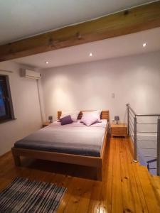 1 dormitorio con 1 cama grande en una habitación en Apartments by the sea Martinscica, Cres - 14334 en Martinšćica