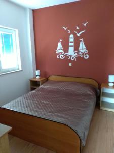 En eller flere senger på et rom på Apartments by the sea Sveti Filip i Jakov, Biograd - 14319