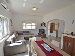 Televízia a/alebo spoločenská miestnosť v ubytovaní Holiday house with a parking space Sukosan, Zadar - 16398