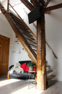 Χώρος καθιστικού στο Boerderij de Zalm