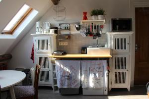 Η κουζίνα ή μικρή κουζίνα στο Boerderij de Zalm +28 φωτογραφίες