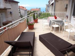 Balkón alebo terasa v ubytovaní Apartments by the sea Podgora, Makarska - 16476