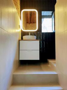 Koupelna v ubytování KEYWISE Nordic design Home citycenter