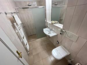 Koupelna v ubytování Hotel Reza