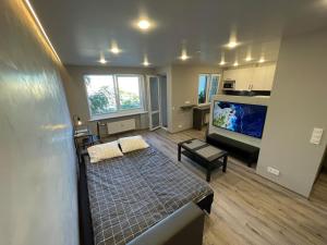 Μια τηλεόραση ή/και κέντρο ψυχαγωγίας στο Apartment near the sea-Sigulda street