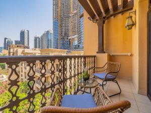 Balkón nebo terasa v ubytování Colorful Apartment near Dubai Mall with Balcony