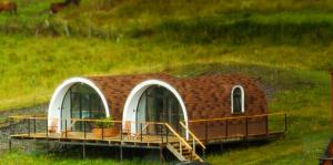 Aed väljaspool majutusasutust Kazbegi Glamping