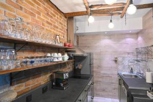 Kuchyň nebo kuchyňský kout v ubytování Klecherova House