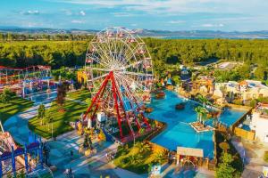 an overhead view of an amusement park with a ferris wheel at Top View Biograd in Biograd na Moru