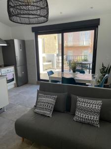 Posedenie v ubytovaní Duplex terrasse vue mer - Soleil Levant La Ciotat