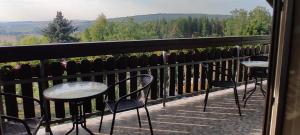 Balkón alebo terasa v ubytovaní Ferienwohnung Sonnenhang Würnitz