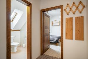 Koupelna v ubytování Apartmány Rubínovi