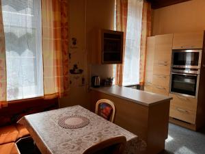 Kuchyň nebo kuchyňský kout v ubytování Palma Apartment