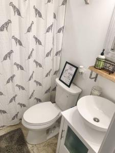 Vannituba majutusasutuses Cozy Modern Apt in the Heart of Fells Point!