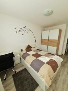 Posteľ alebo postele v izbe v ubytovaní Apartment MRVICA near the Zagreb Airport