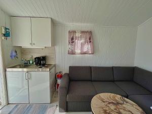 Kuchyň nebo kuchyňský kout v ubytování Aspnes Camping AS