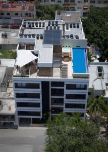Πισίνα στο ή κοντά στο OneBR w Balcony or Small Studio in Playa del Carmen, BBQ, Pool Infinite, Whirlpool, AC, TV Smart, 200mb