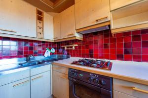 A kitchen or kitchenette at Apartments Sal Feur
