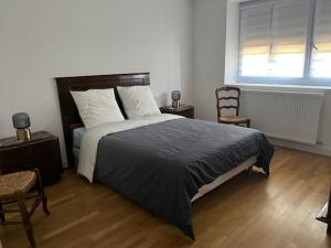 Posteľ alebo postele v izbe v ubytovaní Appartement dans maison avec cour et parc