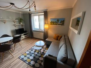 Posezení v ubytování Apartmán Pošta