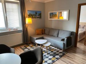 Posezení v ubytování Apartmán Pošta