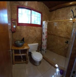 Koupelna v ubytování Casita de Colores