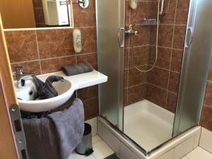 Koupelna v ubytování Appartements Antunovic